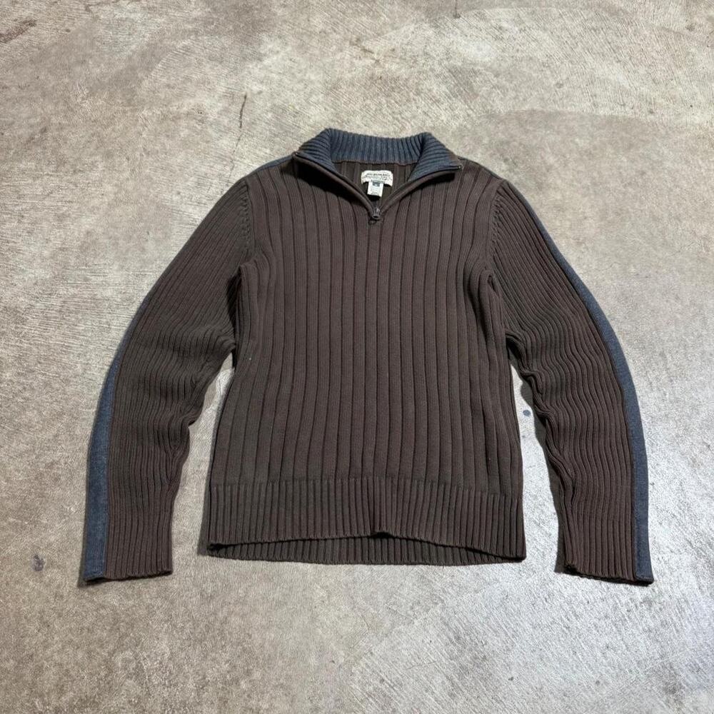 Y2K Mocha Brown American Rag 1/4 Zip Sweater